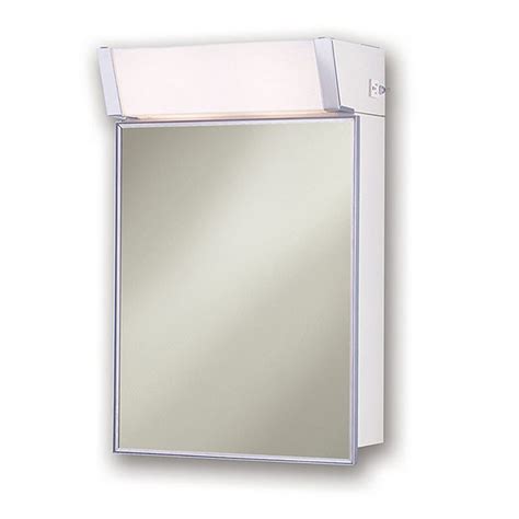 jensen 555il lighted medicine cabinet stainless steel 16-inch by 24-inch|Jensen 555IL Lighted Medicine Cabinet .